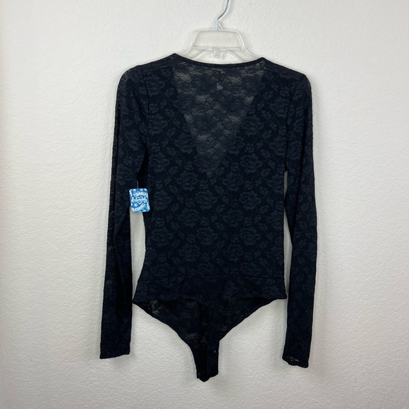 Intimately Free People- Black Lace Bodysuit Women’s Size Large, NWOT - Picture 4 of 10